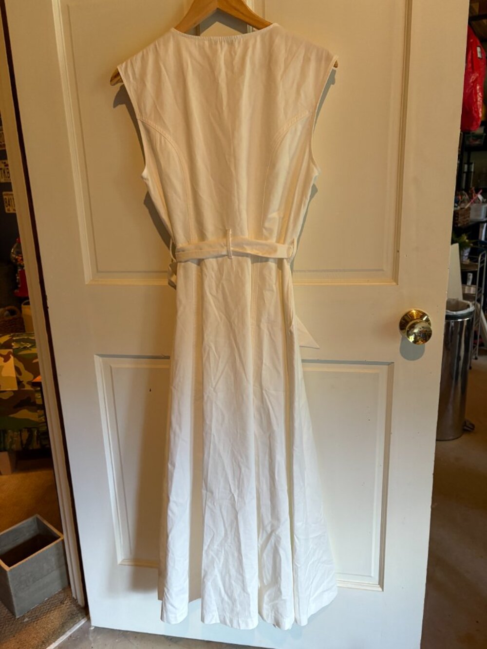 NWT FREEMARKET (by Flying Tomato) white zip front dress Size L - Picture 4 of 4